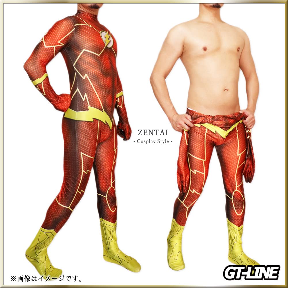 Amazon.co.jp: [ジーティーライン] Zentai レッド ファスナー